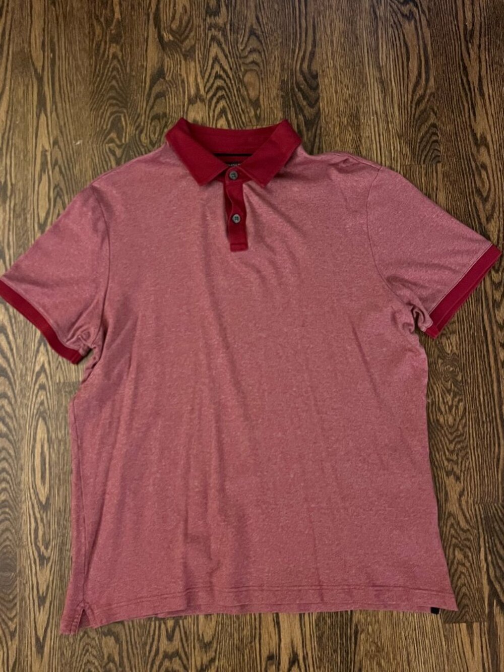 Banana Republic Luxury Touch Heathered Red Polo